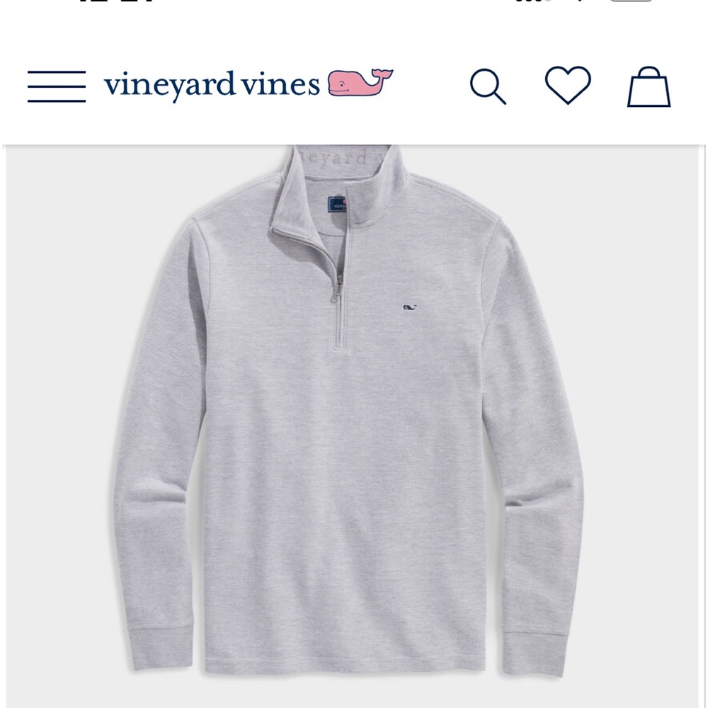 NWT Vineyard Vines Saltwater Quarter Zip size small